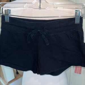 Justice Black Knit Shorts Drawstring